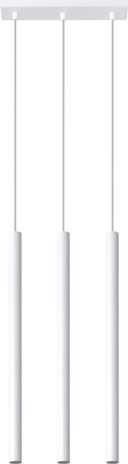 Lampada a sospensione stretta in metallo a 3 luci G9 moderno bianco cucina tavolo da pranzo soggiorno lampada a sospensione