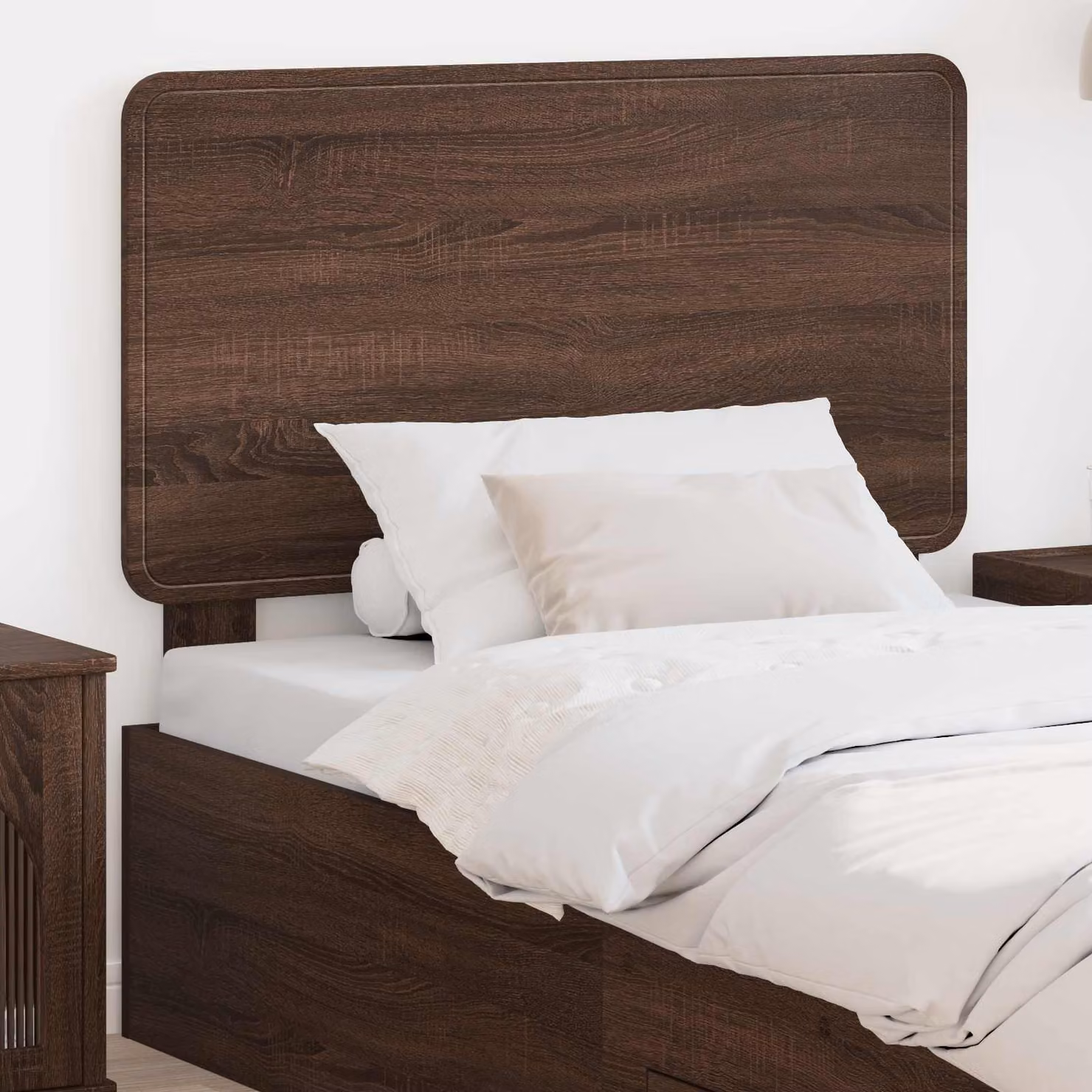 Testiera per letto moderna vidaXL in legno ingegnerizzato color rovere marrone