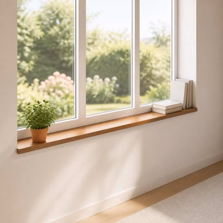 Set di 2 soglie per finestre vidaXL in pietra naturale, colore marrone, L 160 cm x P 15 cm x H 2 cm