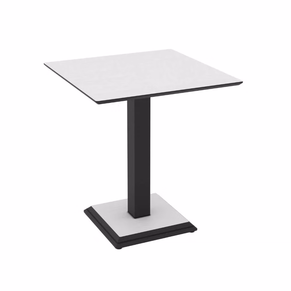 Tavolo quadrato Carvel Veriaffari bianco, L/P/H: 68 x 68 x 75 cm – 2