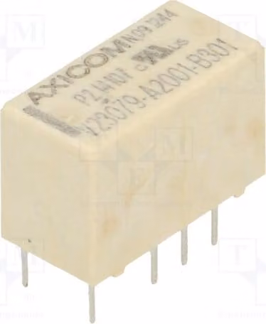 1x Relè: elettromagnetico, 0,5A/125VAC. Bobina: 5VDC, 2A. Codice: 3-1393789-5. Relè elettromagnetico