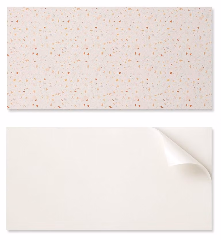 Pannello decorativo in vinile autoadesivo, dimensioni 120 x 60 cm, motivo terrazzo astratto