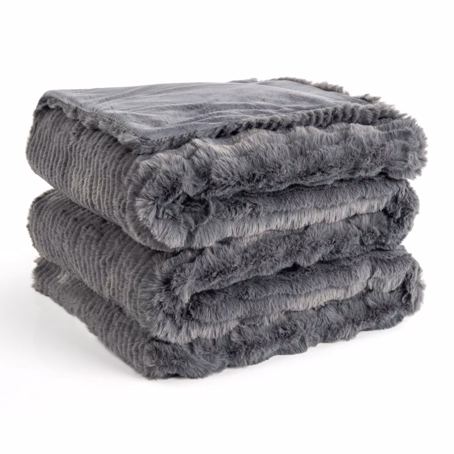 Coperta morbida Arnia antracite L: 150 cm x P: 200 cm – 3