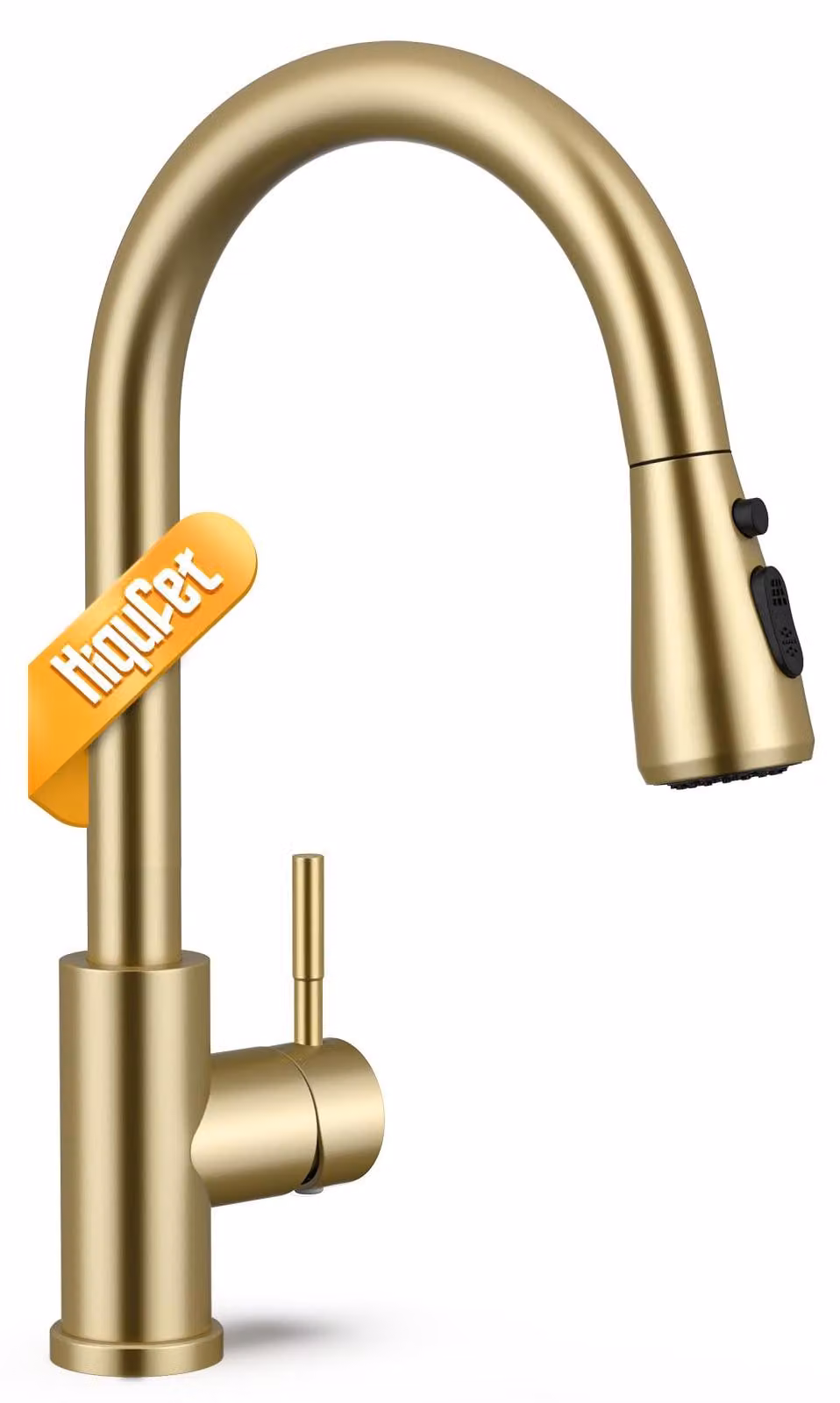Miscelatore monocomando per cucina, finitura oro spazzolato, 1 pezzo