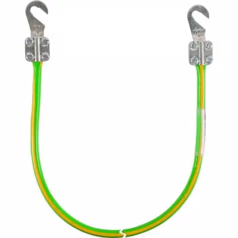 Cavo di messa a terra Dehn 16 mm²/L, 0,5 m, con 2 capicorda (B) aperti M8/M10 417005