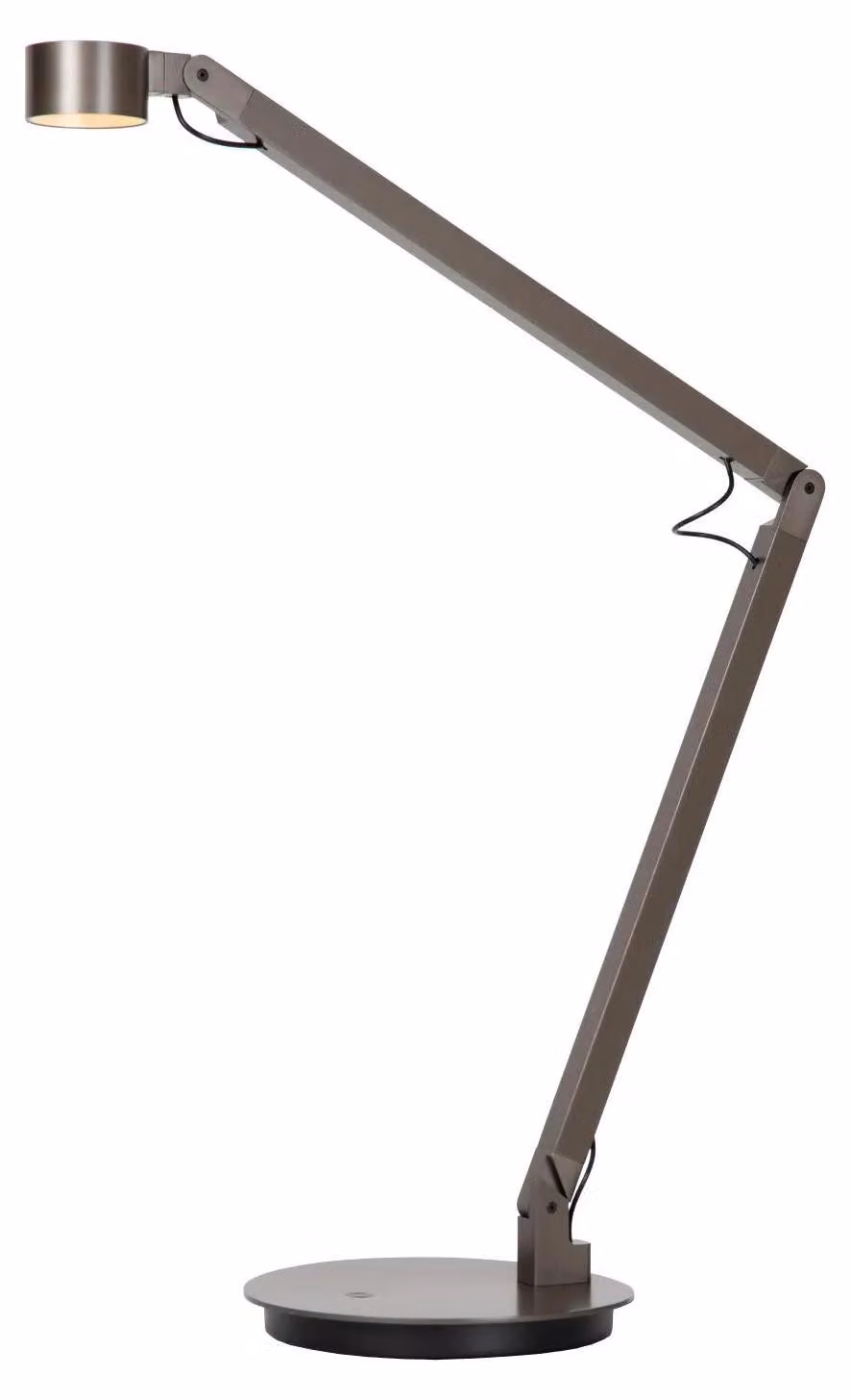 Lucide OGDEN - Lampada da tavolo - LED 3 StepDim - 1x7W 3000K - Ferro grigio – Grigio ferro