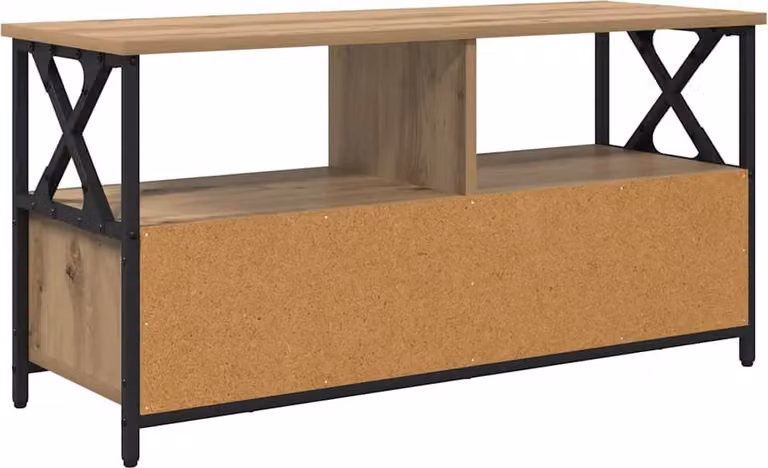 Mobile TV con cassetto Rovere artigianale 90 x 33 x 45 cm