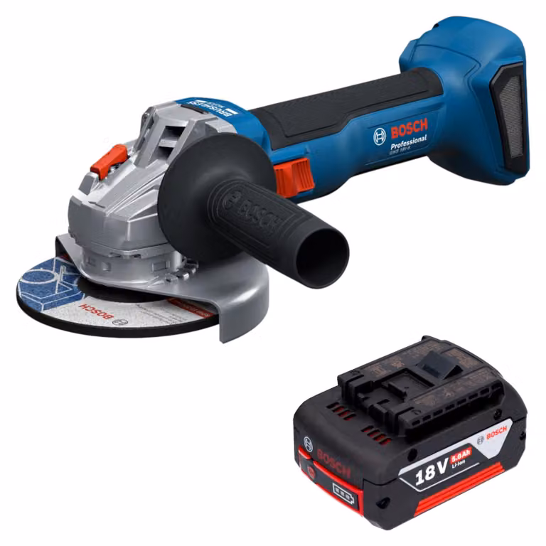 Smerigliatrice angolare a batteria Bosch GWS 18V-8 Professional 18 V 125 mm Brushless + 1x batteria 5,0 Ah - senza caricabatterie