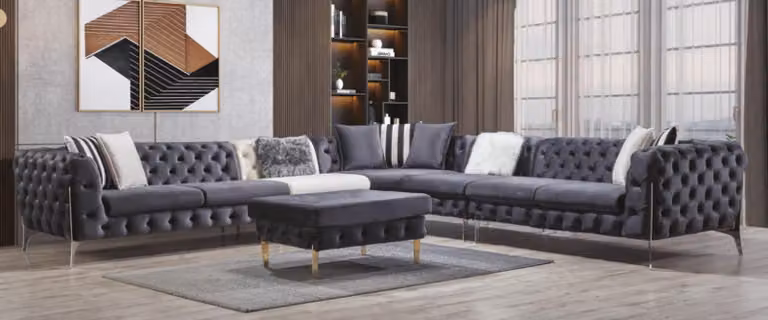 Sofa Ecksofa Couch Polster Ecksofas Couchen Chesterfield Möbel Wohnlandschaft