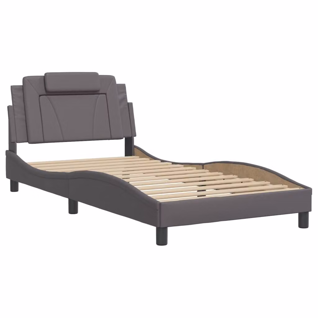 Giroletto Viana senza Materasso Crema 100x200 cm in Pelle finta