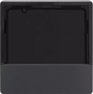 Copertura per interruttore KNX RTR/RC antracite, velluto - Piastra di copertura KNX per interruttore antracite 80960126