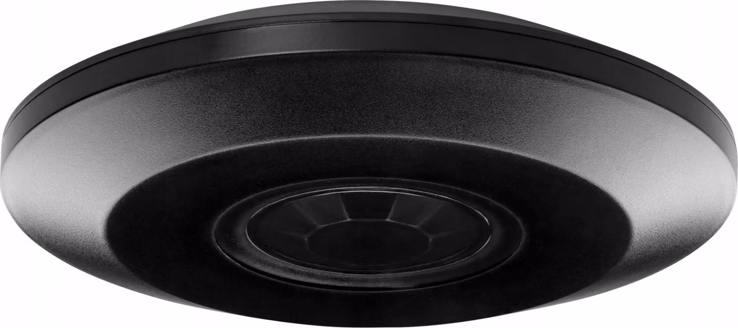 ORNO | Sensore Di Movimento PIR - 360° - Nero - Ultra Piatto - Illuminazione Automatica - Risparmio Energetico