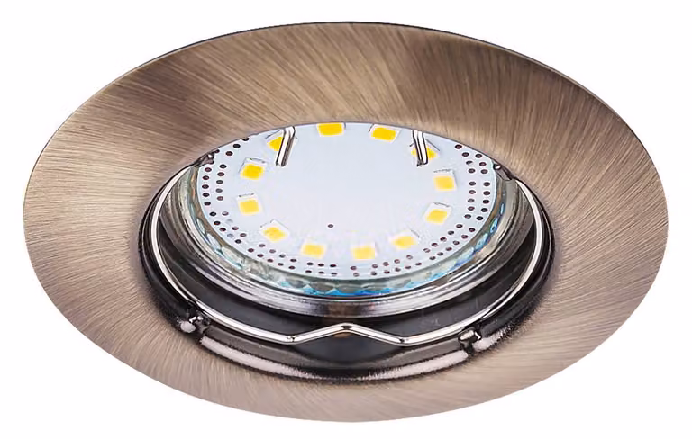 Rabalux 1048 Faretto da soffitto 3 spot Lite, GU10, 3W, 3000K, 240lm, bronzo-argento, rotondo, bianco caldo, classico, ø82mm
