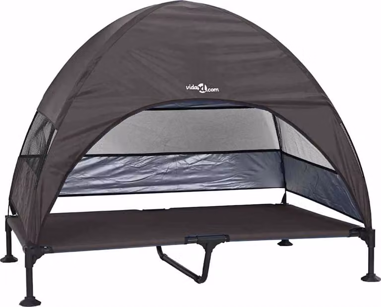 Letto per Cani Elevato Marrone 127 x 81 x 108 cm
