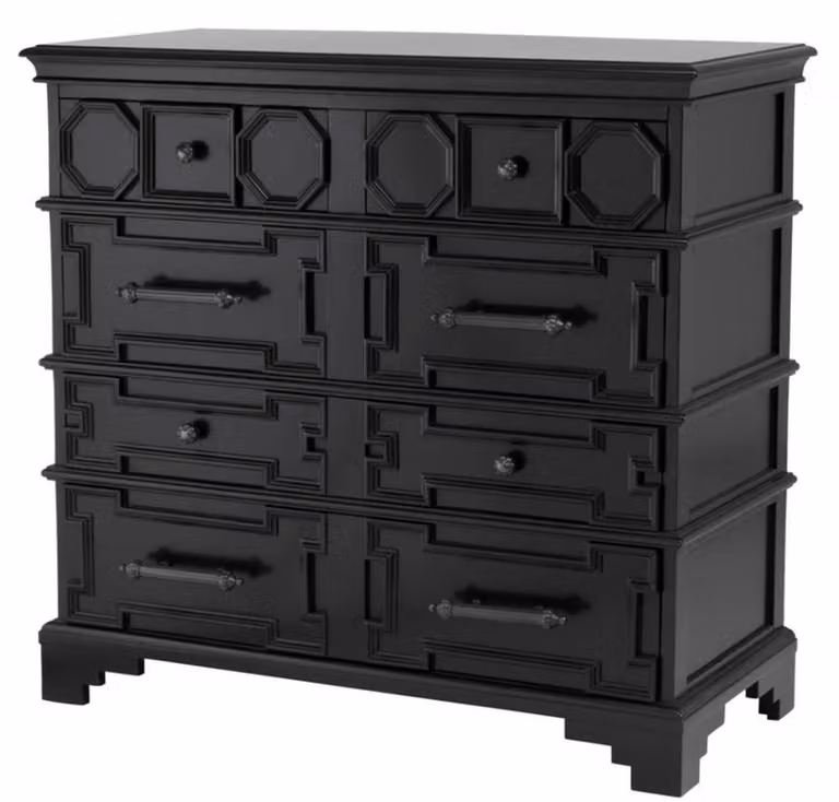 Casa Padrino Cassettiera di design in mogano 107 x 51 x H. 101 cm - Qualità lusso