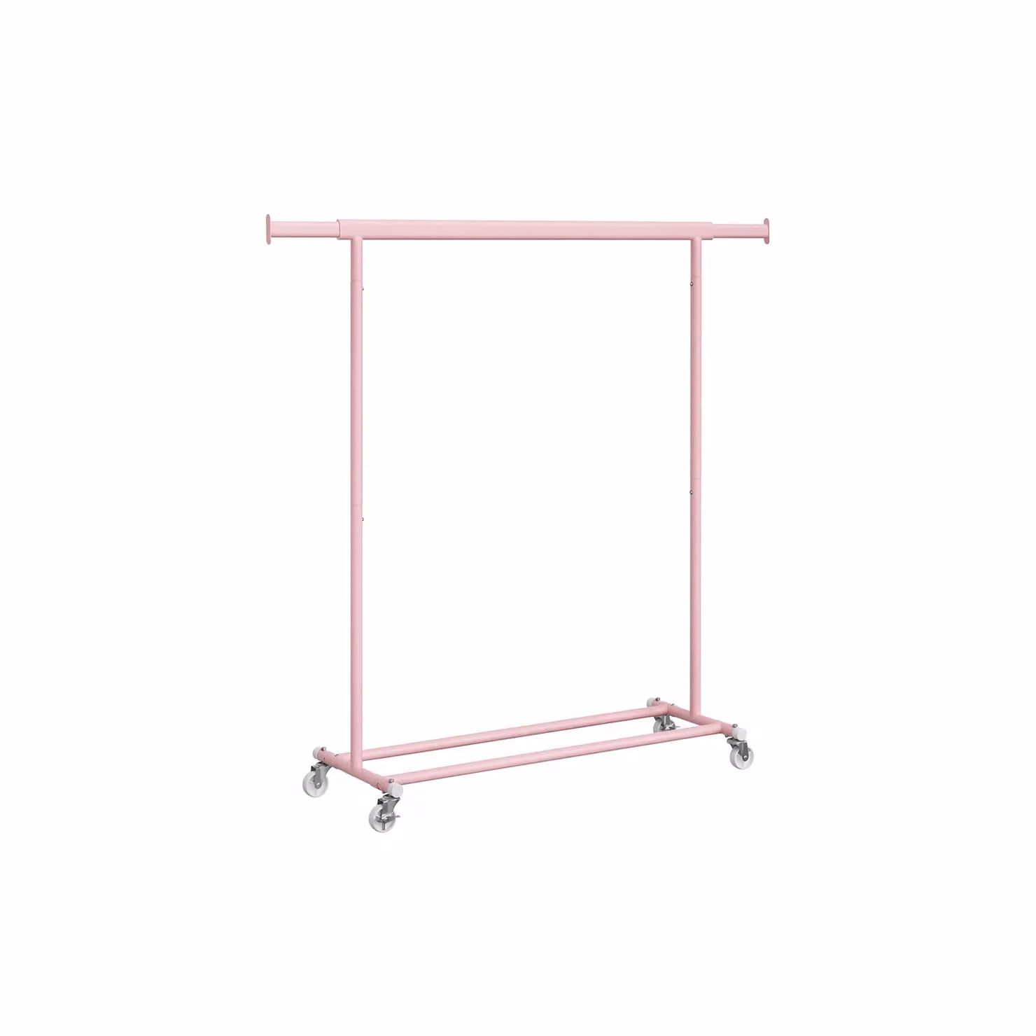 Stand Appendiabiti con Ruote per Carichi Pesanti, Rosa Pastello