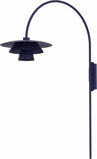 Applique Luminex Plato in metallo blu navy con attacco E27