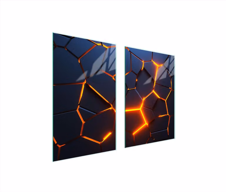 Piatto Di Protezione In Vetro Per Cucina 65X52 Magma