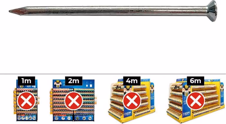 Scatola 500 punta cp 2,5x40 din/ref cpq acciaio zincato 92540cpq celo