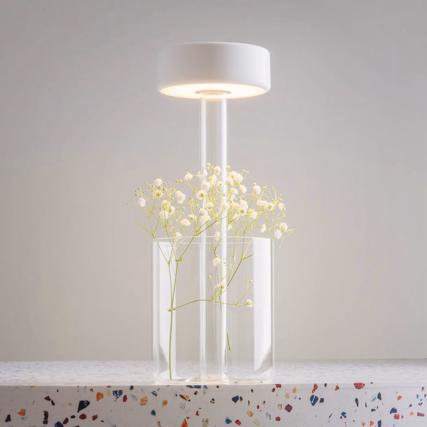 Maytoni Lampada da tavolo a LED AI Collaboration, dimmerabile, Chiaro / Trasparente, Soggiorno / Sala da pranzo, Vetro, Moderno, Lampada da tavolo LED