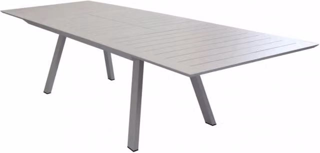 Tavolo rettangolare allungabile Cosma in alluminio verniciato a polvere per giardino e terrazzo, L/P: 200 x 110 cm (estendibile fino a 300 cm)