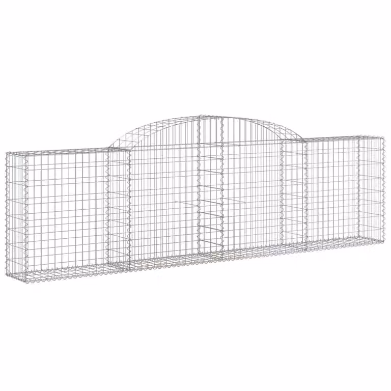 Cesto Gabbione ad Arco 300x30x80/100 cm Ferro Zincato