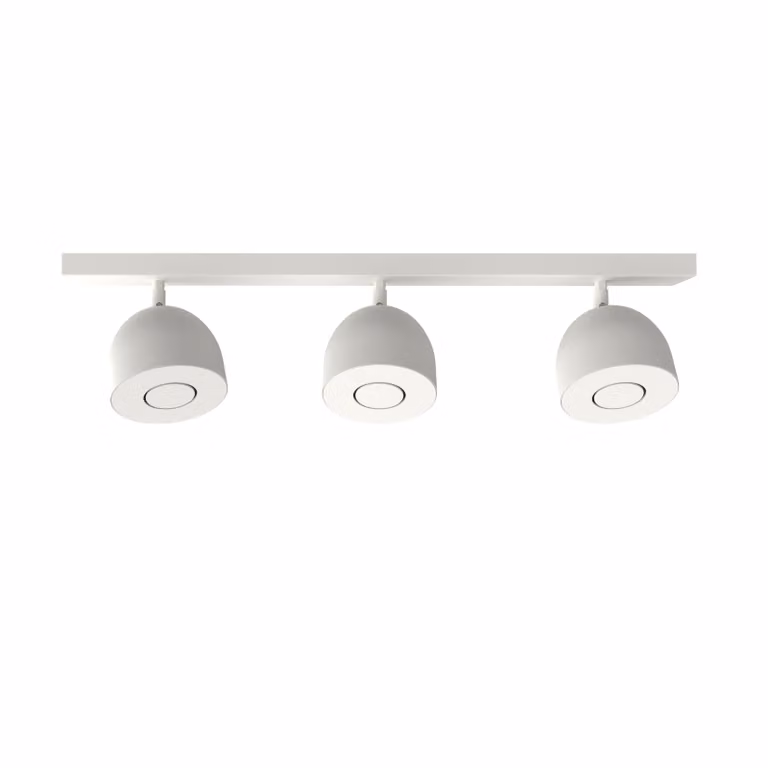 Lampada Da Soffitto Campanella 3X Monocolore Opaca