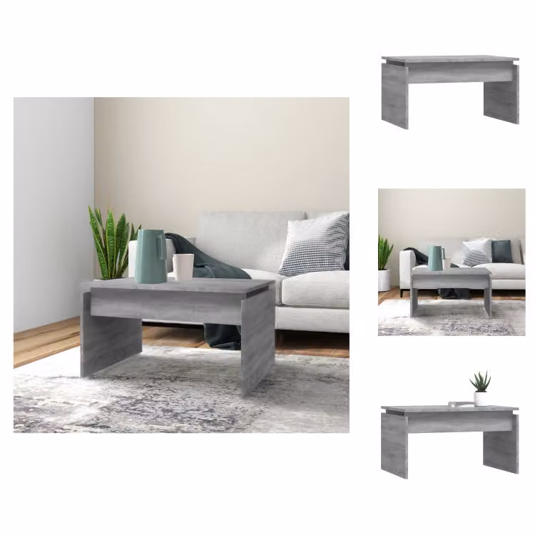 vidaXL Tavolino grigio Sonoma 68x50x38 cm in legno - Tavolini da caffè