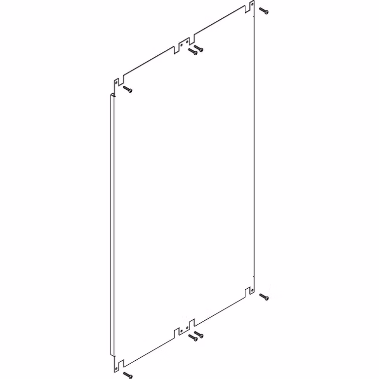 Pannello di montaggio ABN a 2 scomparti, larghezza standard, altezza 6 PMF260N