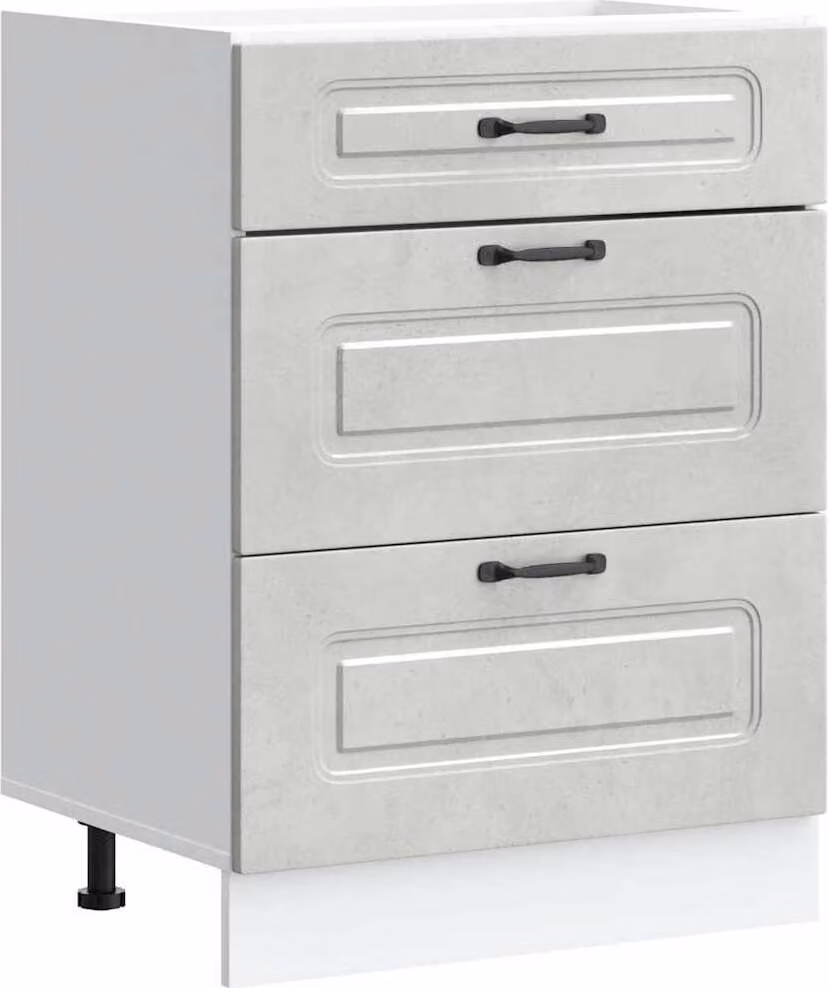 Base da Cucina Kalmar Grigio Cemento in Legno Multistrato