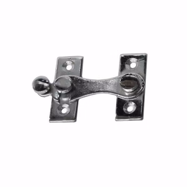 Gancio Storm EDM a forma di H in acciaio 8 cm a sinistra cromato
