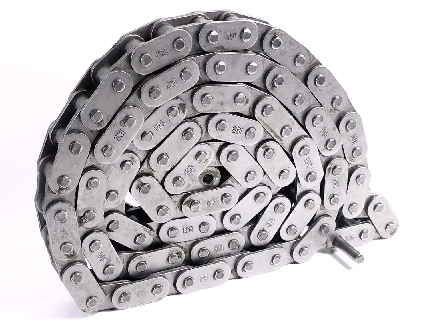 Catena 16B-1 con maglie diritte da 21 mm – Lunghezza 4 m (400 cm) – Ozdowski + maglie di giunzione