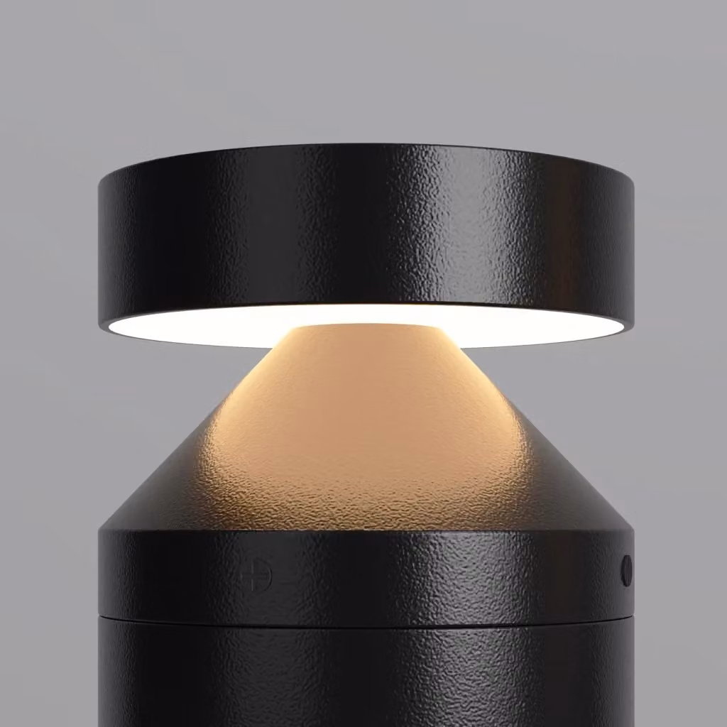 Maytoni Olten Paletto da Esterno Moderno con Luce LED Integrata IP65 in Alluminio Nero – 2