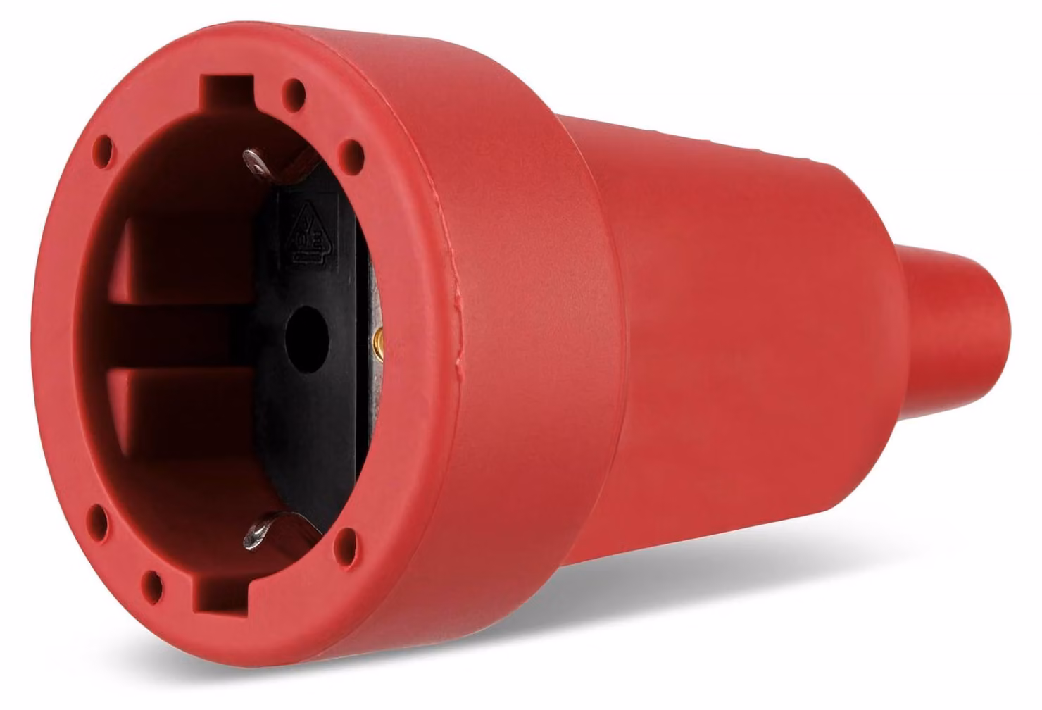 Spina di sicurezza con scarico di trazione - Protezione antipiega - 16 A, 250 V - Gomma - Ricambio cavo elettrico