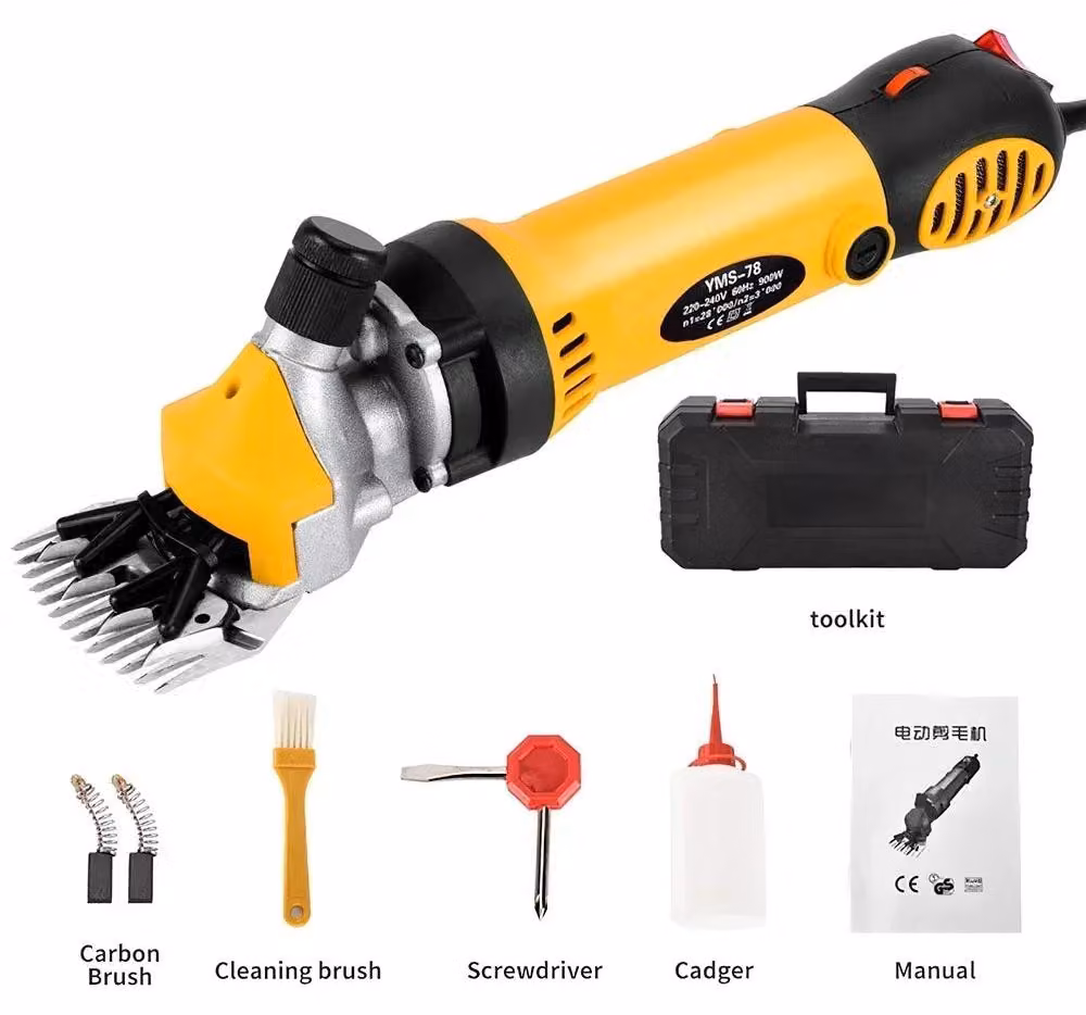 Tosatrice elettrica per pecore - Tosatrice per lana - Trimmer per animali - Tosatrice per pecore - Decapitatrice per lana - 6 velocità regolabili