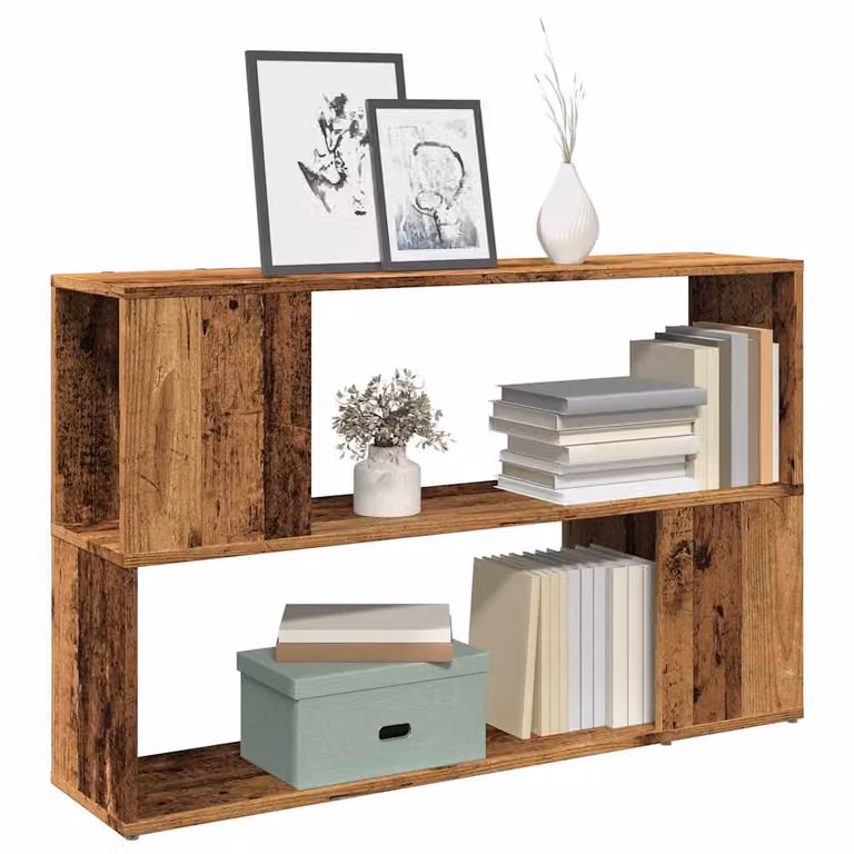 Libreria moderna da parete vidaXL in MDF color marrone, L 100 x P 24 x H 63 cm