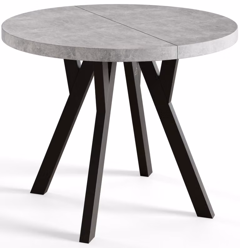 Alpi Moebel, Tavolo da Pranzo, Tavolo per Mangiare Allungabile, Diametro da 90 cm, At, Collezione Ovo