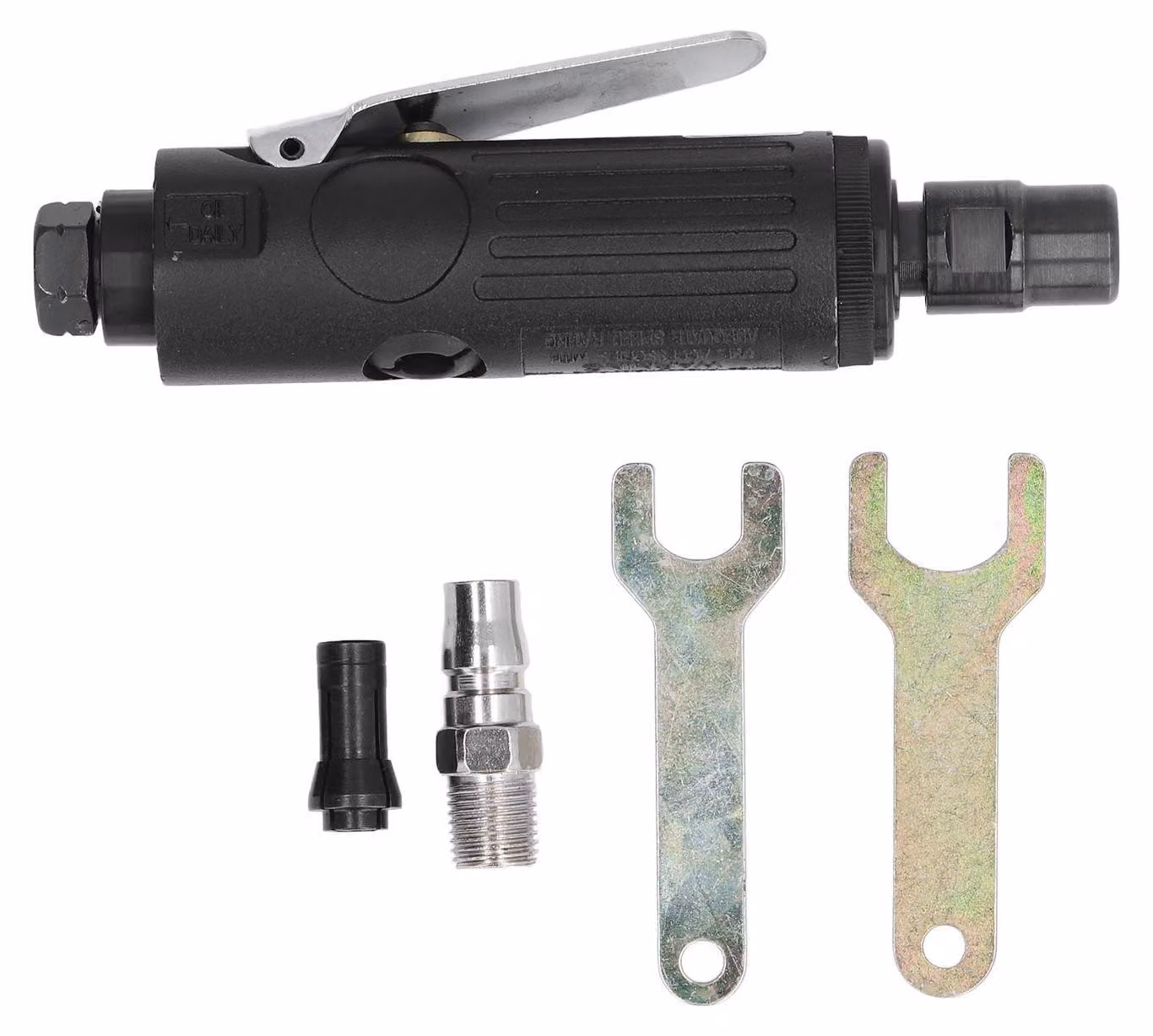 Smerigliatrice pneumatica, diritta, smerigliatrice pneumatica, set di utensili per lucidatura metalli