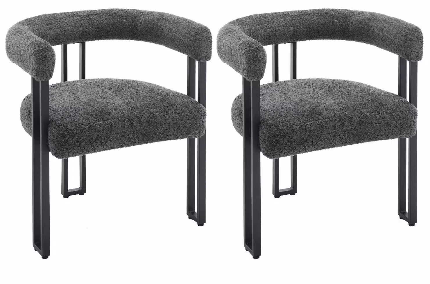 Sedie da pranzo - Sedie per la sala da pranzo - Sedie per la cucina - 2 pezzi - Stile moderno - Ergonomiche - Con schienale