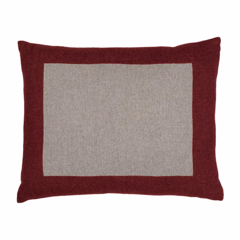 ENGADINA Cuscino - Taglia: 40x50,Colore: ENGADINA - NATURALE/ROSSO