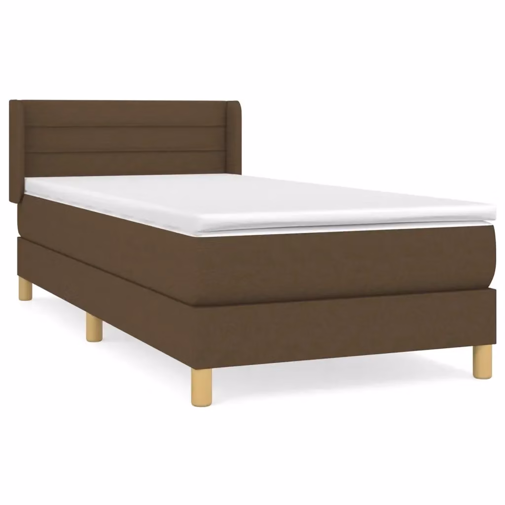 Letto Ibrido con Giroletto a Molle e Materasso vidaXL, Marrone e Bianco, L/P/H: 90 x 190 x 4 cm – 2