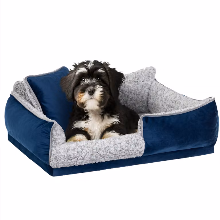 Letto per cani "Porto" - 70x50 cm - Materasso per animali, letto per gatti, cuscino per cani | Cestino per cani con cuscino, antiscivolo e lavabile | PillowPrim