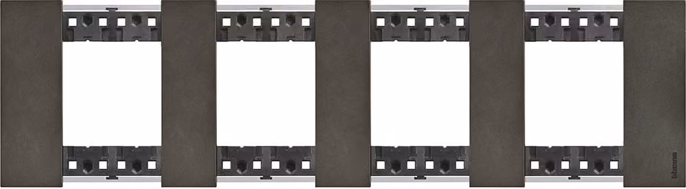 Pannello 2 x 4 modulo metallico BTicino Living Now KA4802M4__ Luna