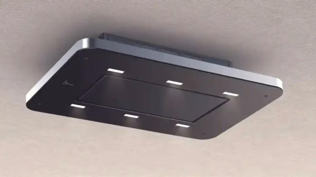 Cappa a soffitto Baraldi STIVIA FREE 90 cm in acciaio inox e nero con aspirazione 900 m3/h e controllo tramite app – 2