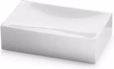 Porta sapone da appoggio in ceramica Gedy Sofia Bianco L: 10,9 cm, P: 6,9 cm, H: 2,9 cm