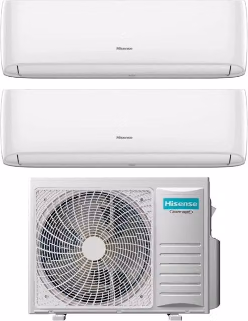 Condizionatore Dual Split Hisense Hi-Comfort 12+18 Bianco con Wi-Fi Integrato e Controllo via App