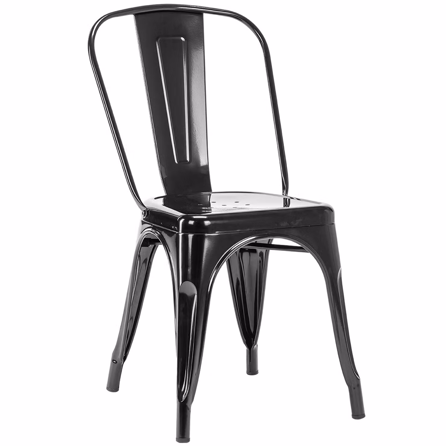 Duhome sedia da cucina in metallo sedia da pranzo in nero