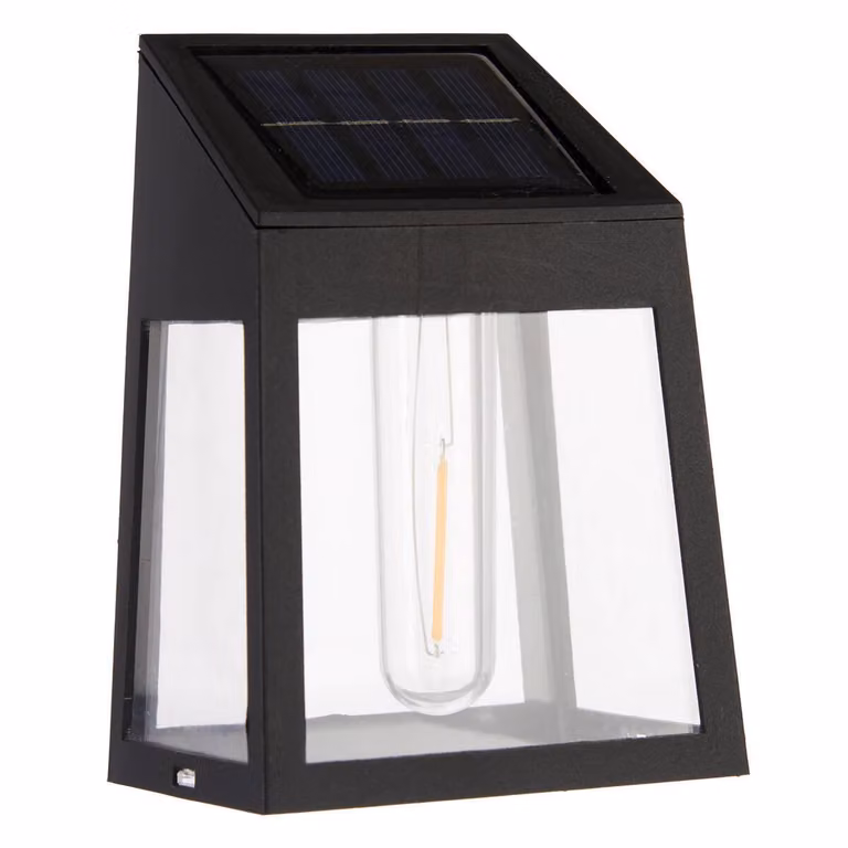 Lanterna solare da giardino LED, lampadina industriale, 9,3 x 6,6 x 13 cm