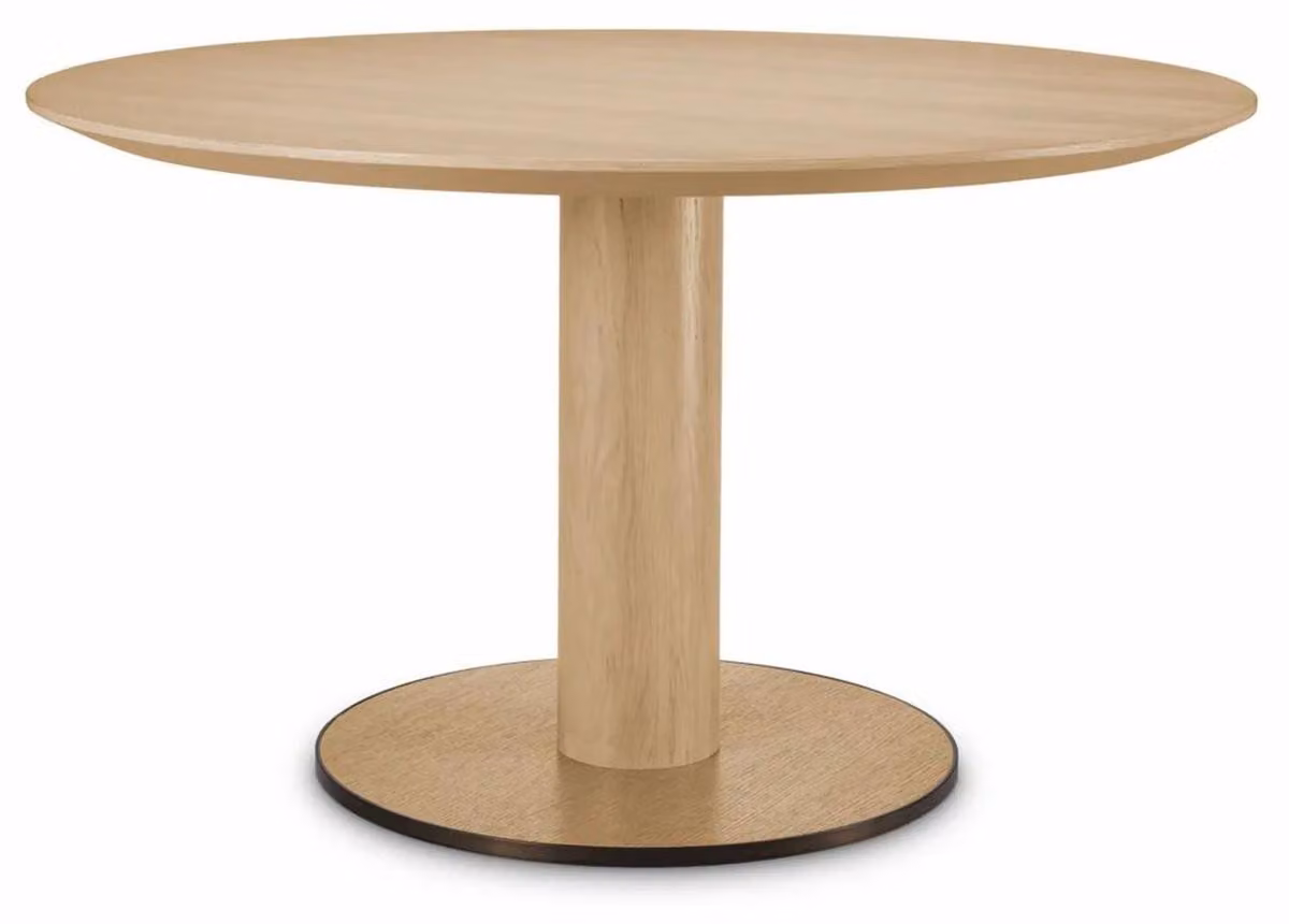 Tavolo da pranzo Casa Padrino, finitura naturale/bronzo, diametro 132 cm - Arredamento per la sala da pranzo