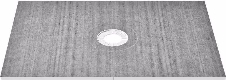 Set di schermi doccia, 1219 x 1828 mm Set di piatti doccia con scarico centrale da 160 mm - Set di installazione doccia in EPS leggero - 2 panni impermeabili - Barre di inclinazione del piatto doccia - Adatto per il bagno